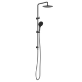 Nero Round Twin Shower Set 250mm Overhead Air 2 Handset DCV Gunmetal NR250805D02GM