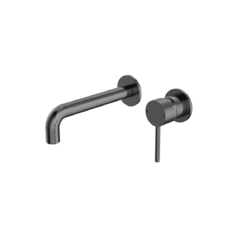 Amelie Royale Wall Basin/ Bath Mixer Pin w/ Seperate Plate 185mm Spout Gunmetal (Full Kit) BDO250810cGM