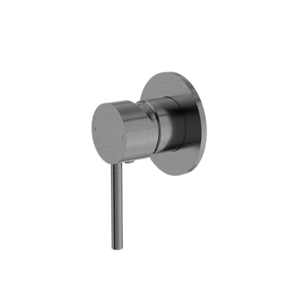 Amelie Royale Pin Wall Shower Mixer 80mm Round Plate (Trim Kit Only) Gunmetal BDO250811TGM