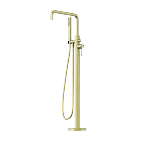 Nero Opal Freestanding Bath Mixer With Hand Shower Brushed Gold NR251903ABG