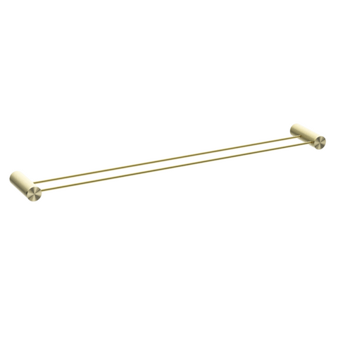 Nero Opal Double Towel Rail 800mm Brushed Gold NR2530dBG