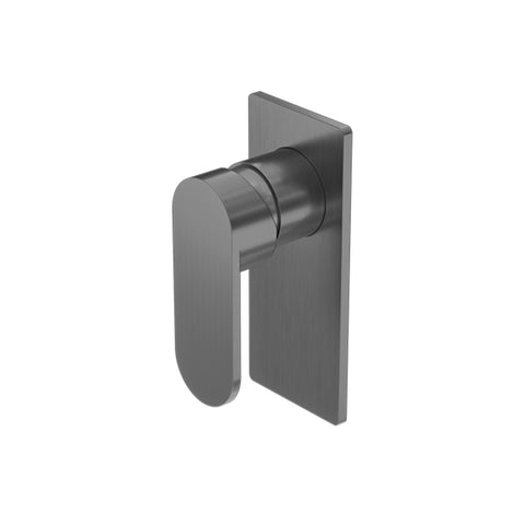 Amelie Royale Paddle Wall Shower Mixer Rectangle Plate (Trim Kit Only) Gunmetal BDO301311TGM