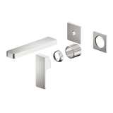 Nero Celia Wall Basin/Bath Mixer Uni Body Separate Plates (Trim Kit Only) Brushed Nickel NR301510BTBN