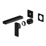 Nero Celia Wall Basin/Bath Mixer Uni Body Separate Plates (Trim Kit Only) Matte Black NR301510BTMB