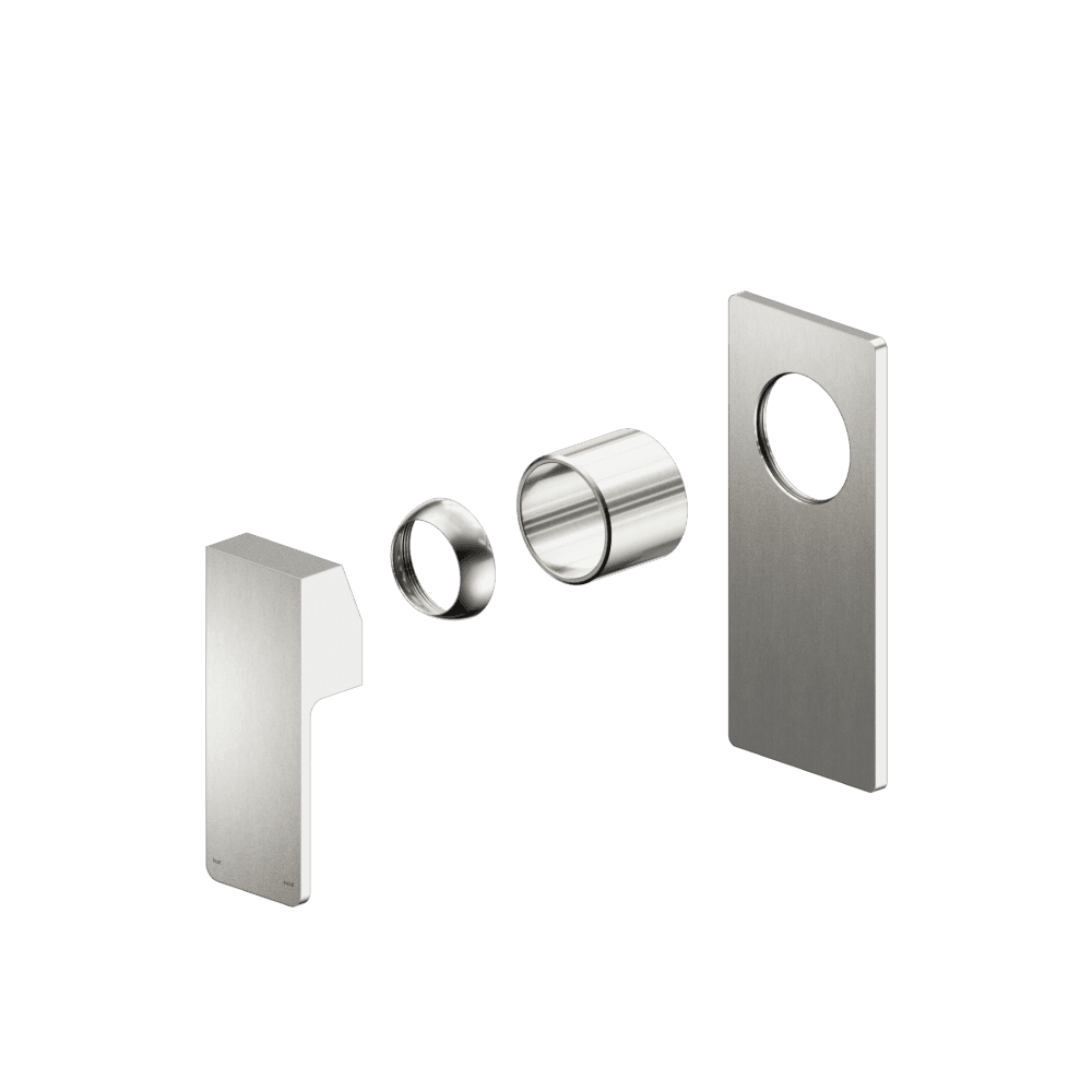 Nero Celia Shower Mixer Uni Body Rectangle Plate (Trim Kit Only) Brushed Nickel NR301511BTBN