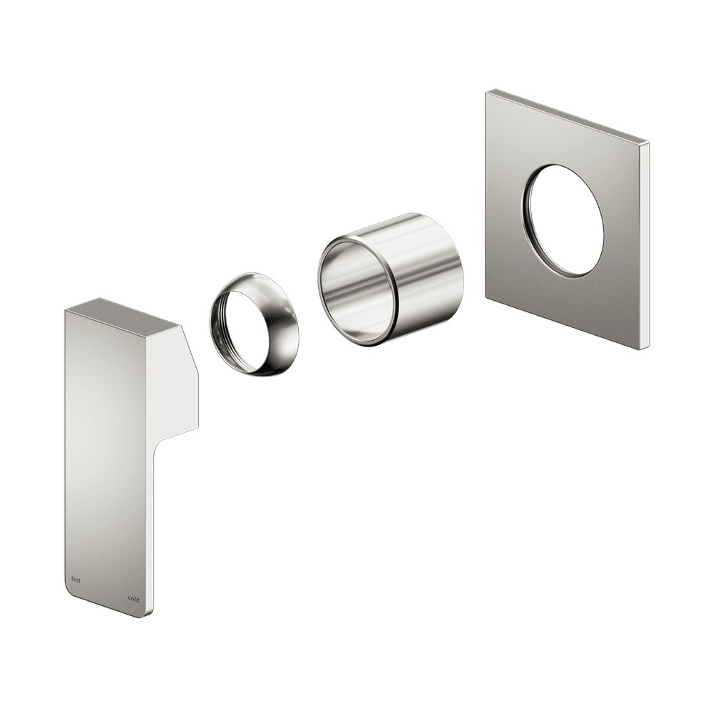 Nero Celia Shower Mixer Uni Body Square Plate (Trim Kit Only) Brushed Nickel NR301511TBN