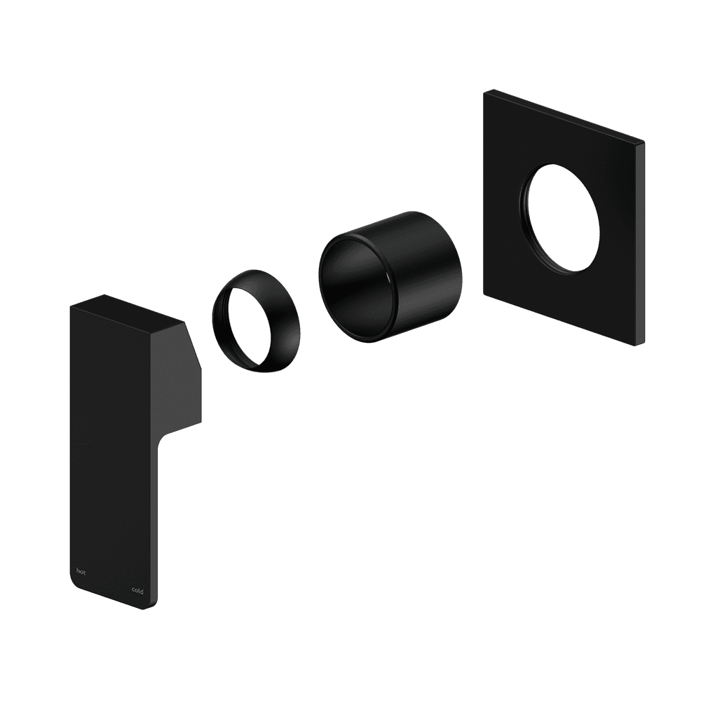 Nero Celia Shower Mixer Uni Body Square Plate (Trim Kit Only) Matte Black NR301511TMB