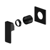 Nero Celia Shower Mixer Uni Body Square Plate (Trim Kit Only) Matte Black NR301511TMB