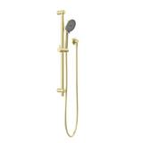 Nero Round Metal Shower Rail Brushed Gold NR319BG