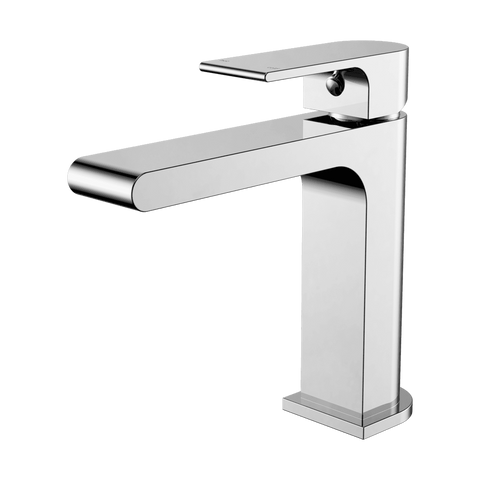 Nero Bianca Basin Mixer Straight Spout Chrome NR321502CH