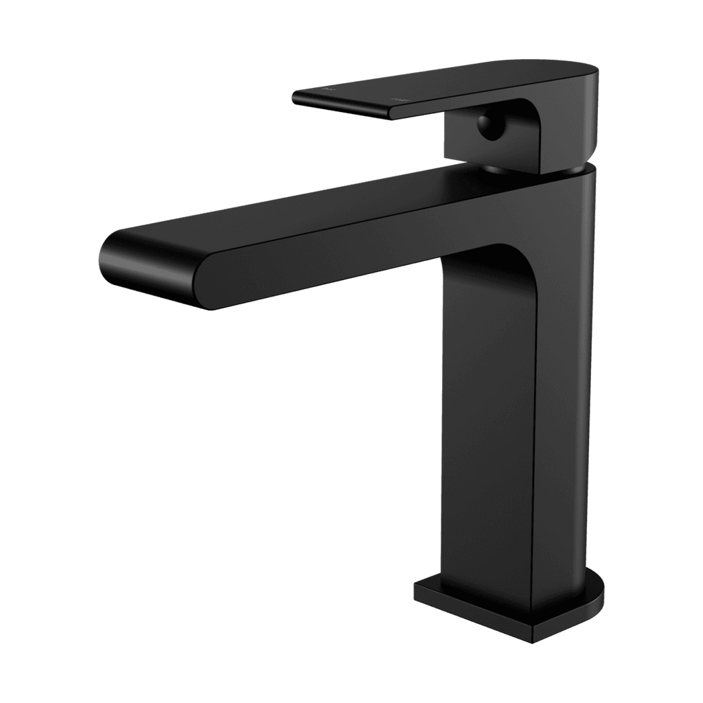 Nero Bianca Basin Mixer Straight Spout Matte Black NR321502MB