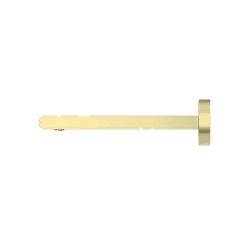 Nero Bianca Fixed Basin/Bath Spout 200mm Brushed Gold NR321503BG