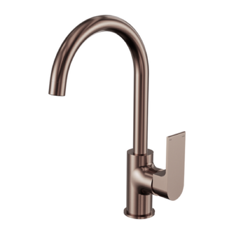 Nero Bianca Ktichen Mixer Gooseneck Spout Brushed Bronze NR321506BZ