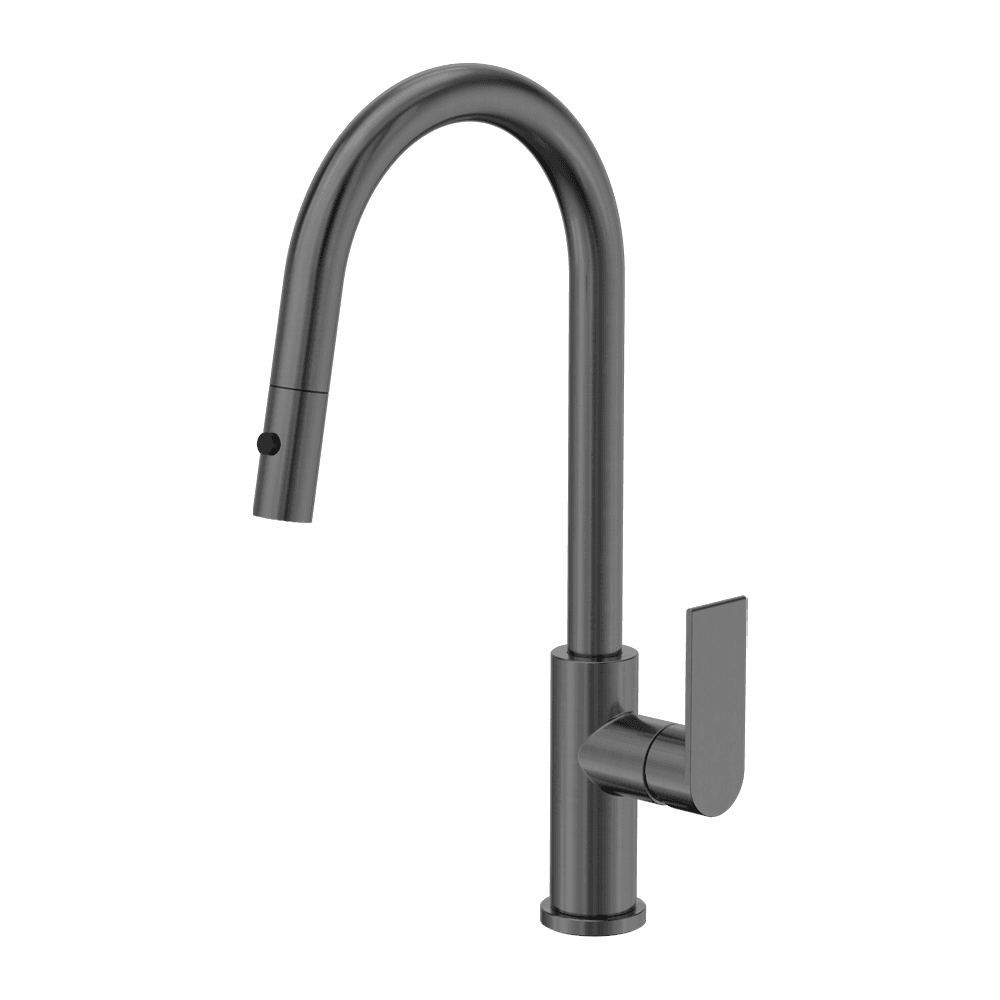 Nero Bianca Pull Out Sink Mixer w/Vegy Spray Function Gunmetal NR321508GM