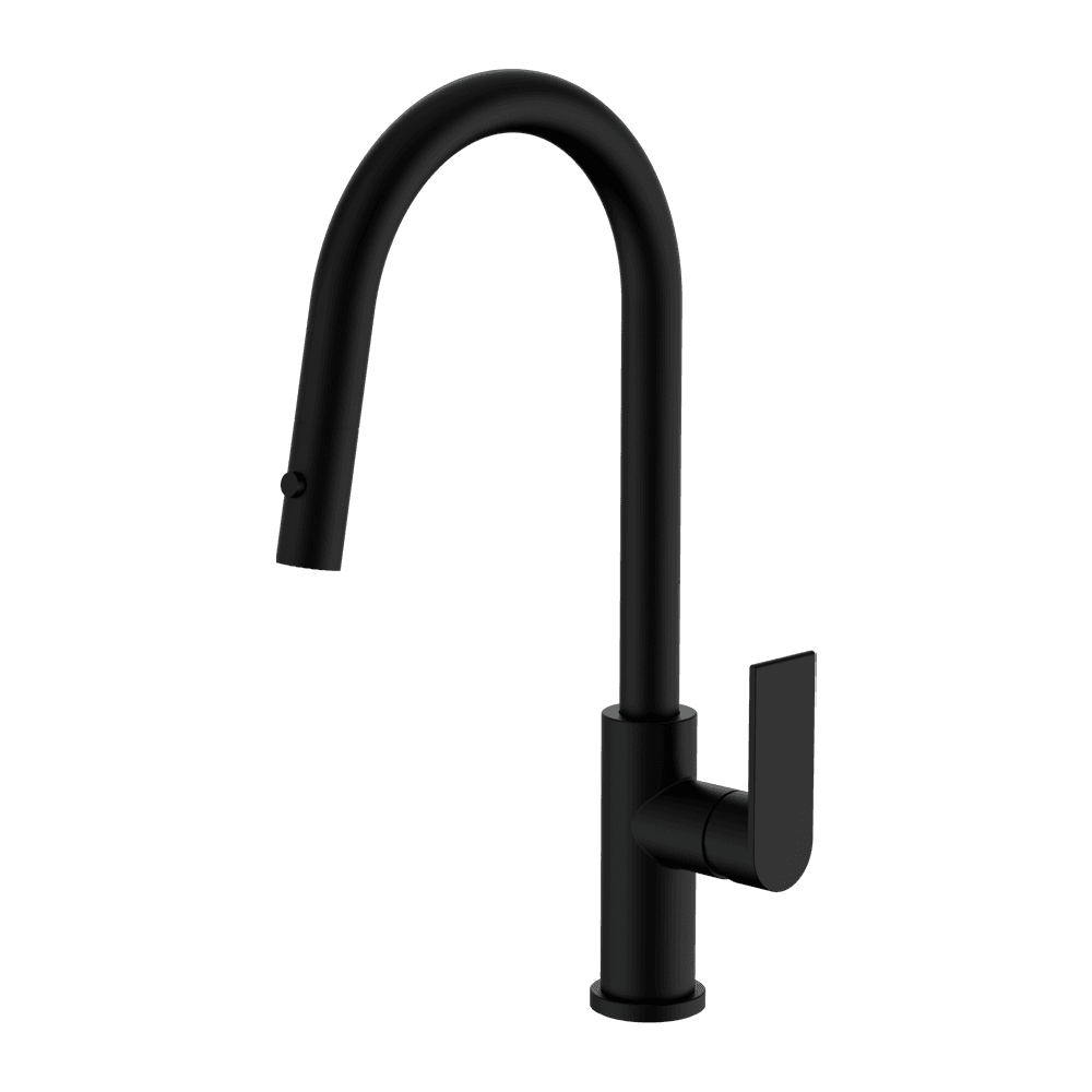 Nero Bianca Pull Out Sink Mixer w/Vegy Spray Function Matte Black NR321508MB