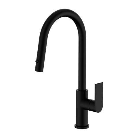 Nero Bianca Pull Out Sink Mixer w/Vegy Spray Function Matte Black NR321508MB