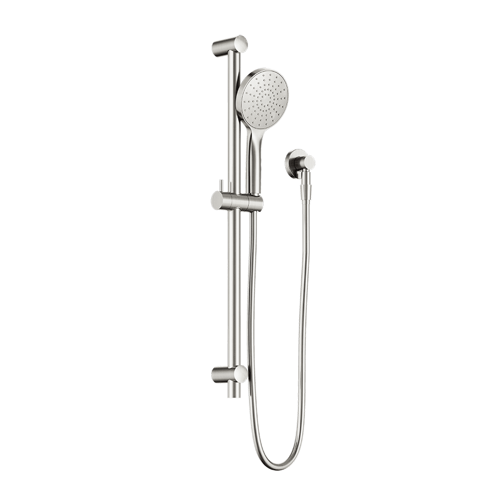 Nero Dolce 2 Rail Shower Set Single Function Hand Set Brushed Nickel NR322BN