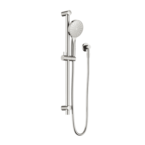 Nero Dolce 2 Rail Shower Set Single Function Hand Set Brushed Nickel NR322BN