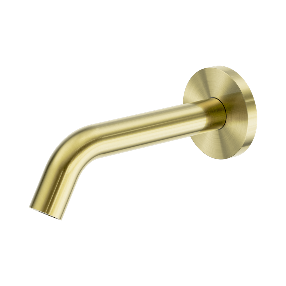 Nero Mecca Wall Mount Sensor Tap 80mm Plate Brushed Gold NR405BG
