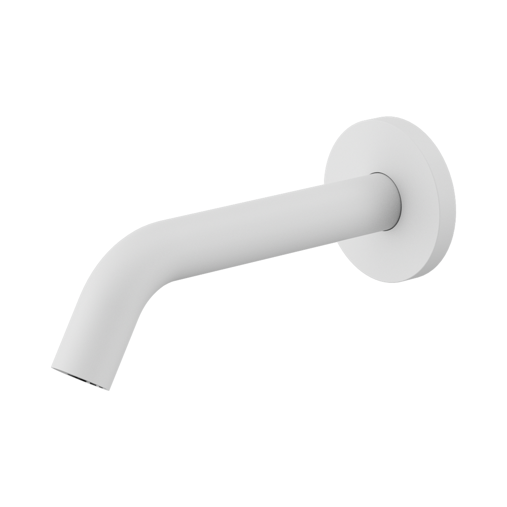 Nero Mecca Wall Mount Sensor Tap 80mm Plate Matte White NR405MW