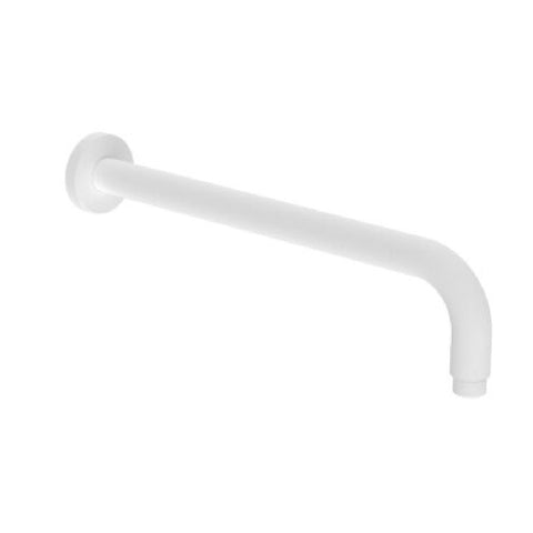 Nero Round Wall Shower Arm 500mm Matte White NR502LMW