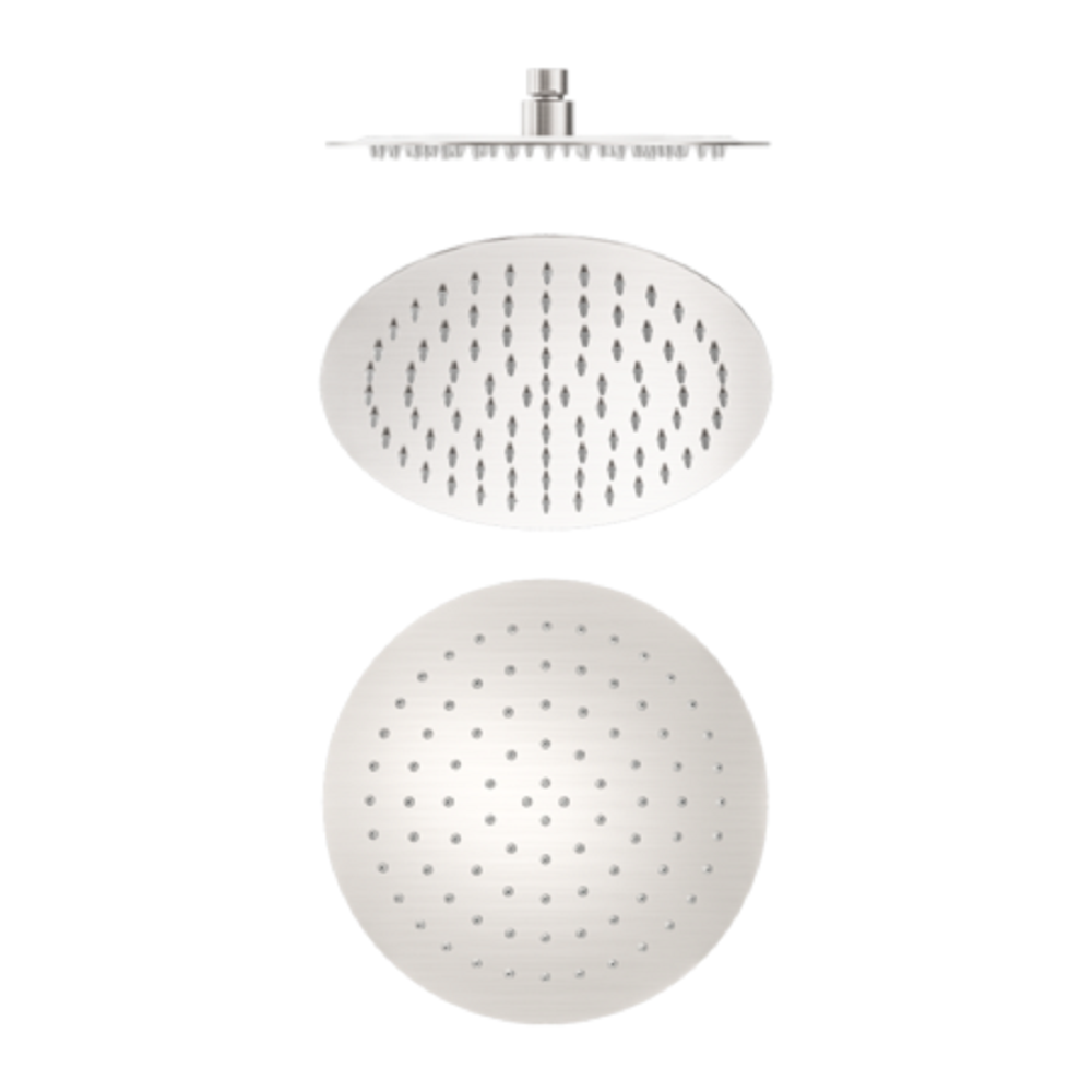 Nero Round Shower Head 250mm Brushed Nickel NR507036BN