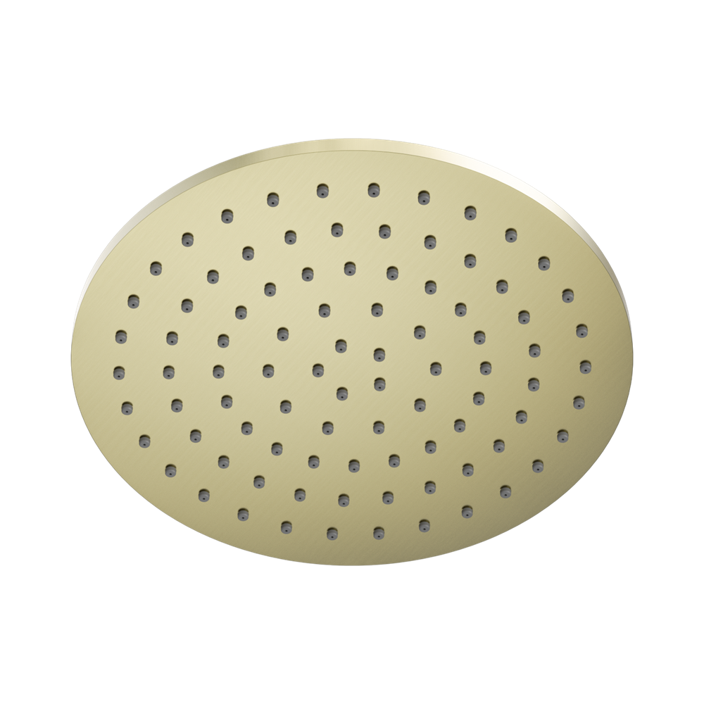 Nero Round 250mm 2 Shower Head Stainless Steel Brushed Gold NR507046BG