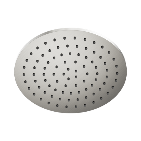 Nero Round 250mm 2 Shower Head Stainless Steel Brushed Nickel NR507046BN