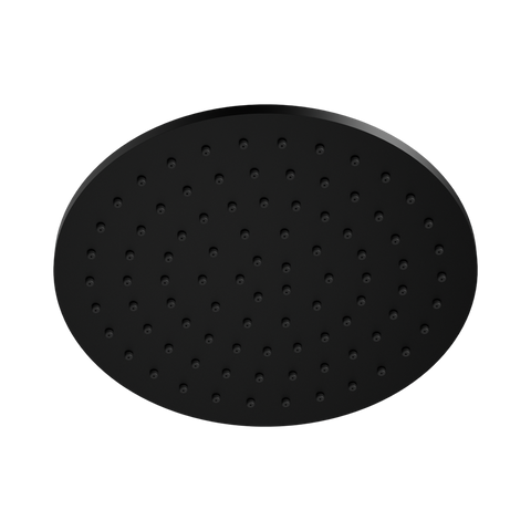 Nero Round 250mm 2 Shower Head Stainless Steel Matte Black NR507046MB