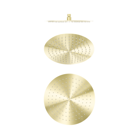 Nero Zen Round Shower Head 300mm Brushed Gold NR508041BG
