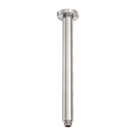 Nero Zen Round Ceiling Arm 300mm Brushed Nickel NR510BN