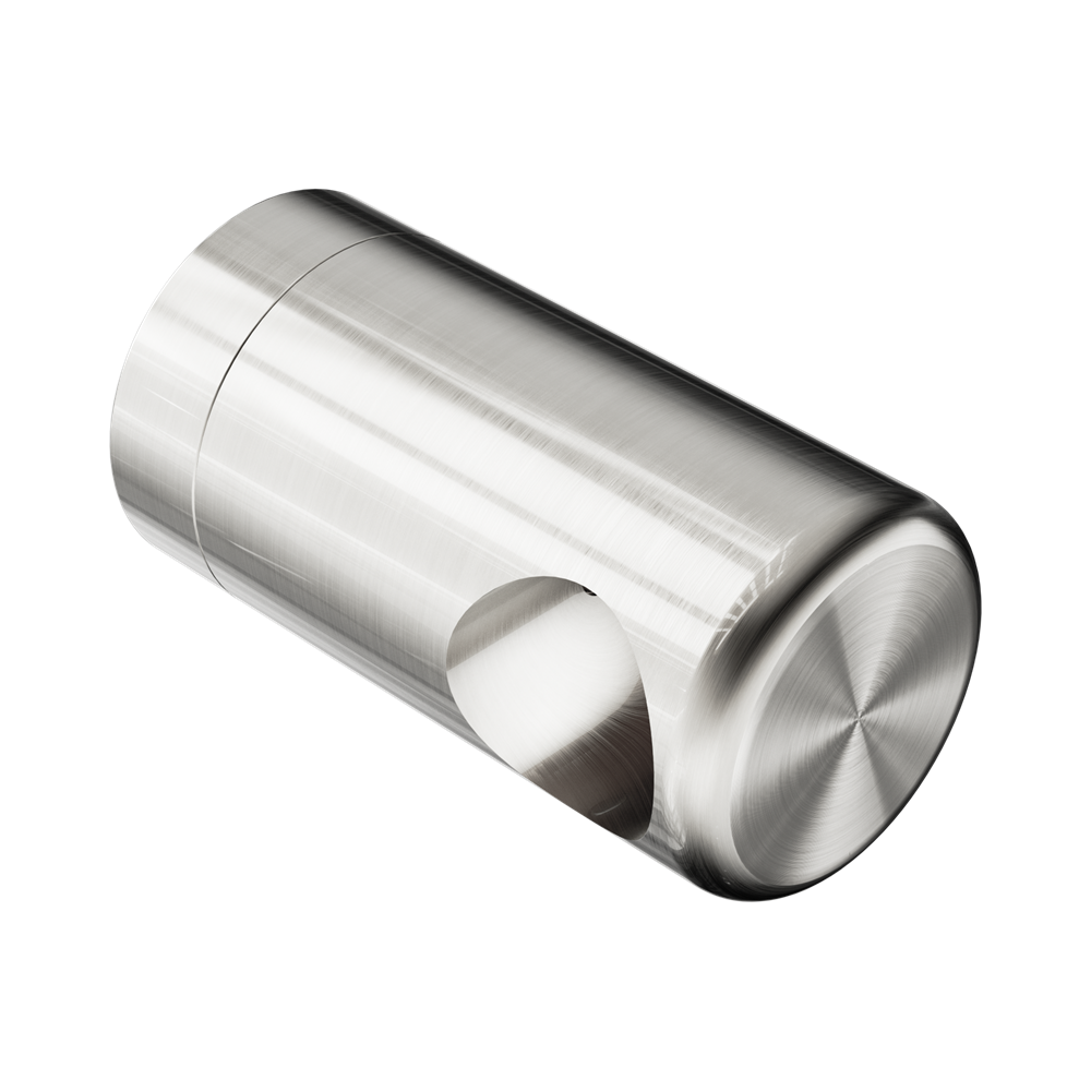 Nero Mecca Care Make Your Own 25mm Grab Rail End Bracket Brushed Nickel NR5390420BN