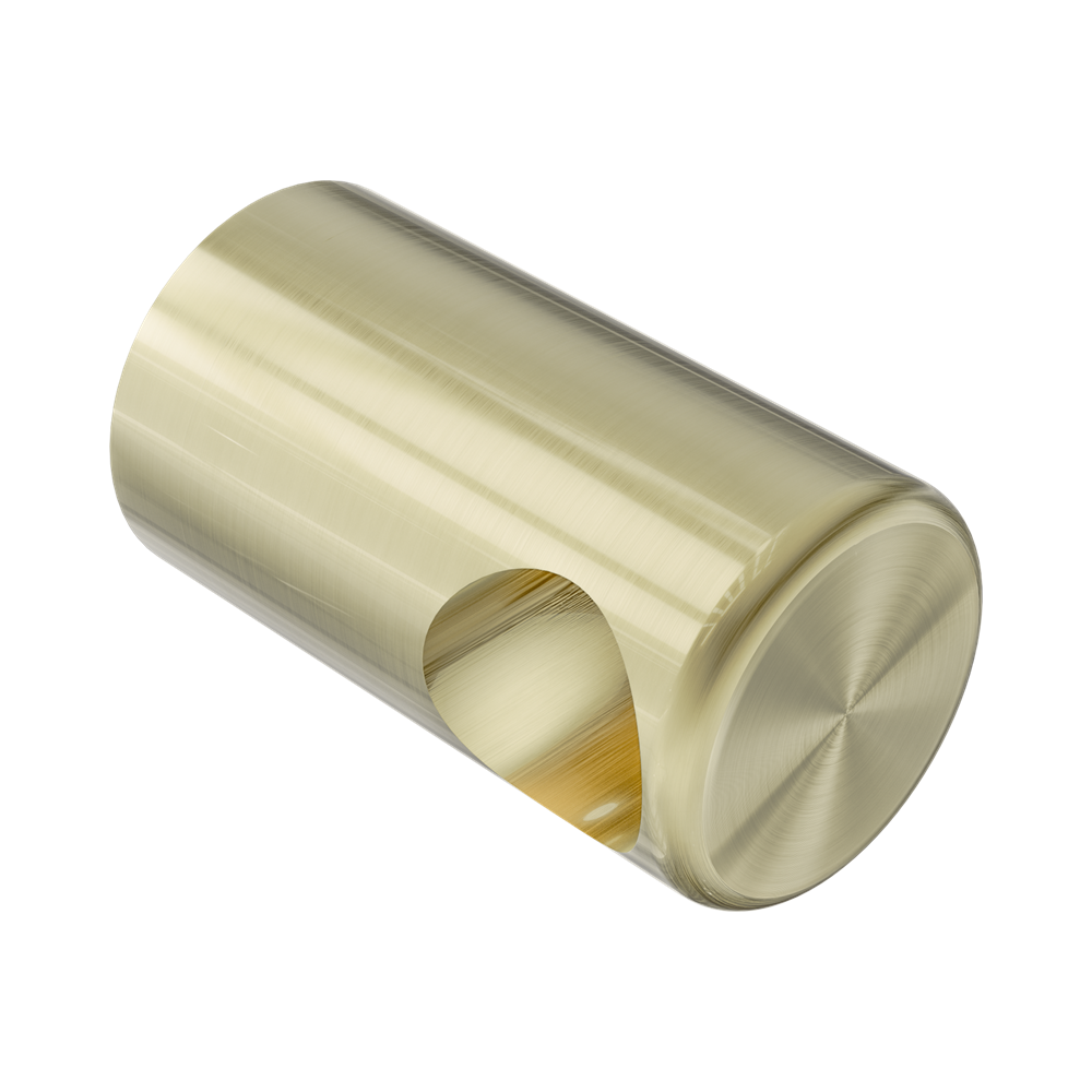 Nero Mecca Care Make Your Own 32mm Grab Rail End Bracket Brushed Gold NR5390427BG