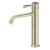 Nero York Straight Tall Basin Mixer Metal Lever Aged Brass NR692101A02AB