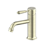 Nero York Straight Basin Mixer Metal Lever Aged Brass NR692101B02AB