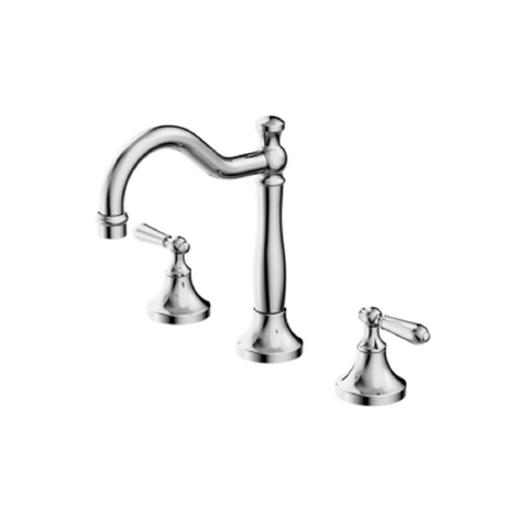 Nero York Swivel Basin Set w/ Metal Lever Polished Nickel NR692102A02PN