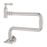 Nero York Wall Mounted Pot Filler Brushed Nickel NR692103CBN