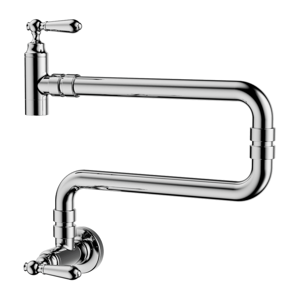 Nero York Wall Mounted Pot Filler Chrome NR692103CCH