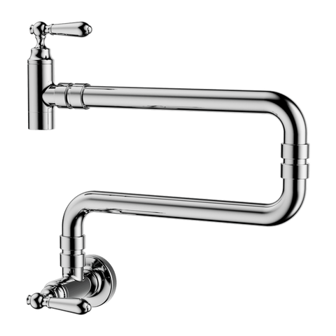 Nero York Wall Mounted Pot Filler Chrome NR692103CCH
