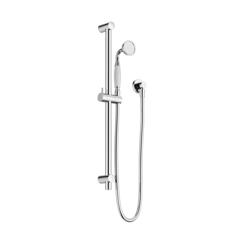 Nero York Shower Rail White Porcelain Hand Shower Chrome NR692105A01CH