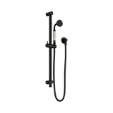 Nero York Shower Rail White Porcelain Hand Shower Matte Black NR692105A01MB