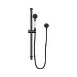 Nero York Shower Rail White Porcelain Hand Shower Matte Black NR692105A01MB