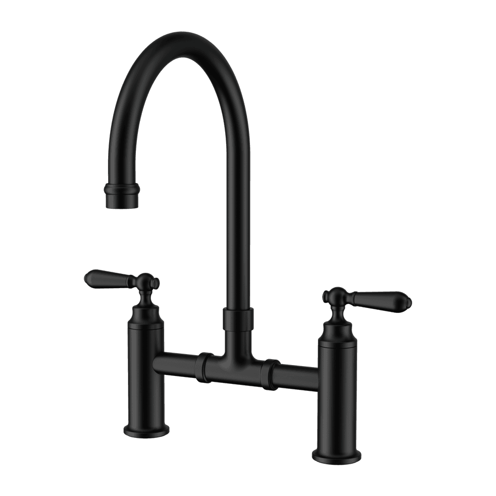 Nero York Bridge Kitchen Set Matte Black NR692107BMB