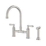 Nero York Bridge Kitchen Set Hand Spray Brushed Nickel NR692108ABN