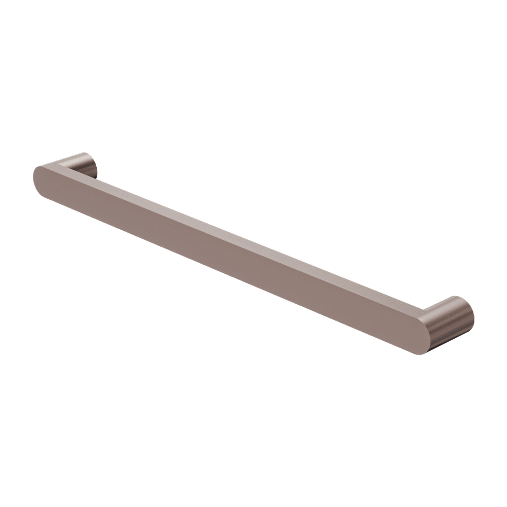 Nero Bianca Single Heated Towel Rail 240V 632mm Brushed Bronze NR9025HBZ