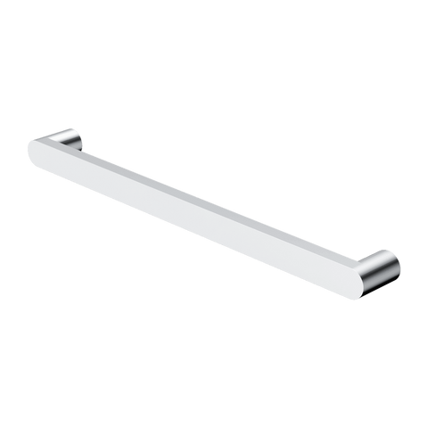 Nero Bianca Single Heated Towel Rail 240V 632mm Chrome NR9025HCH