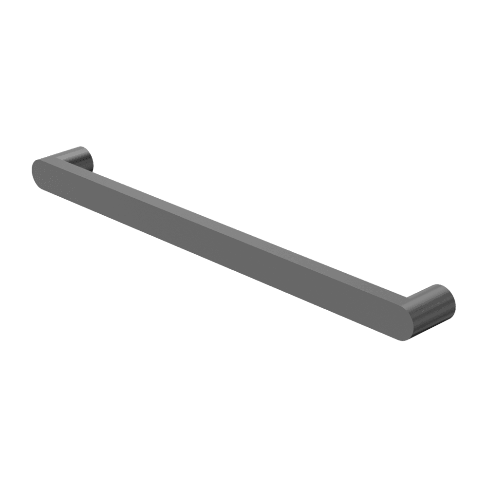 Nero Bianca Single Heated Towel Rail 240V 632mm Gunmetal NR9025HGM