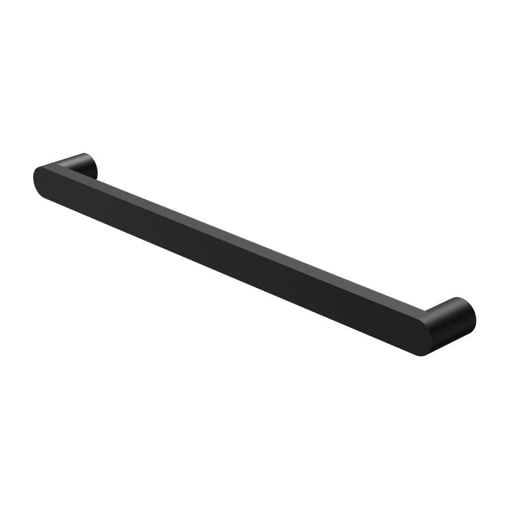 Nero Bianca Single Heated Towel Rail 240V 632mm Matte Black NR9025HMB