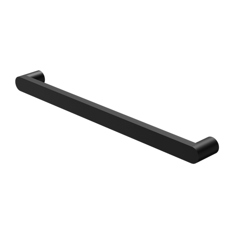 Nero Bianca Single Heated Towel Rail 240V 632mm Matte Black NR9025HMB