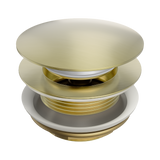 Nero 40mm Bath PopUp Waste Short Tail Removable No Overflow Brushed Gold NRA709BG